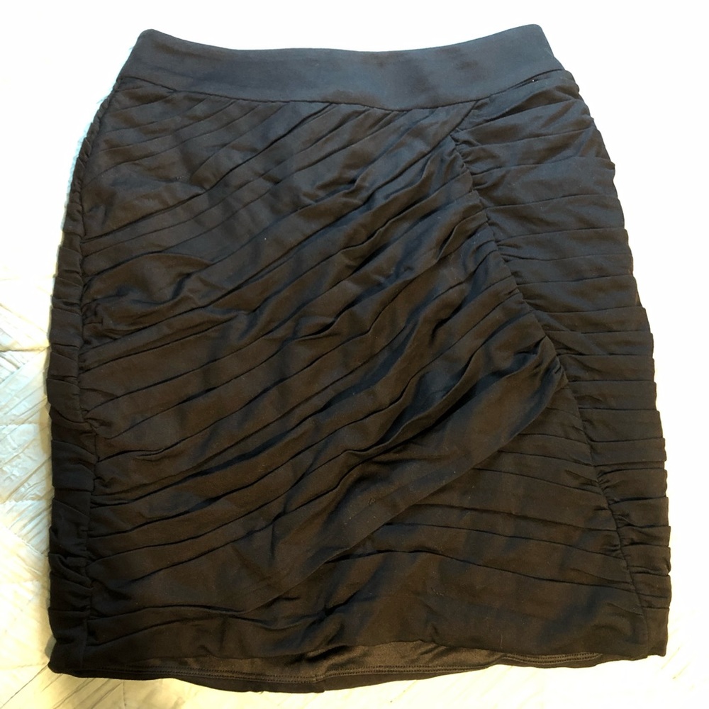 Denise Ruched Layered Mini Skirt - Picture 2 of 5